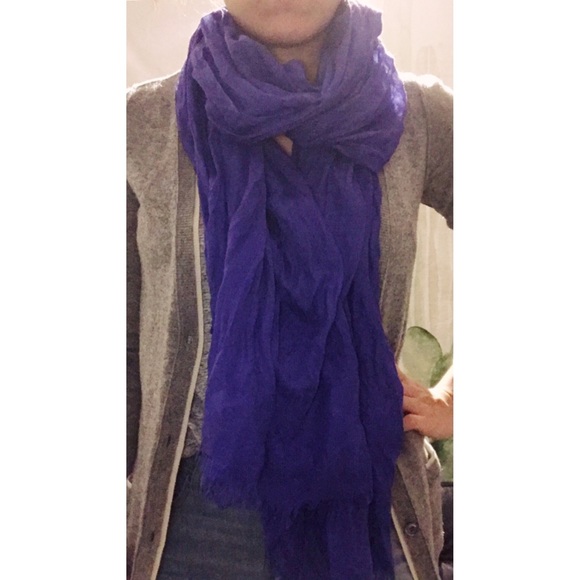 J.Crew Blue Purple Scarf - Picture 1 of 4